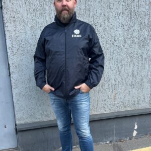 Erakonna logoga kilejope, navy toon (tumesinine)
